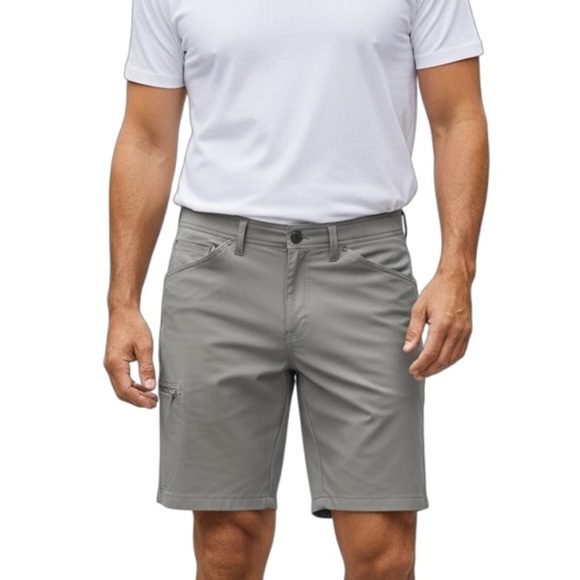 PACIFIC OUTFITTERS Gray Regular Fit Outdoor Comfort Shorts - Picture 1 of 8
